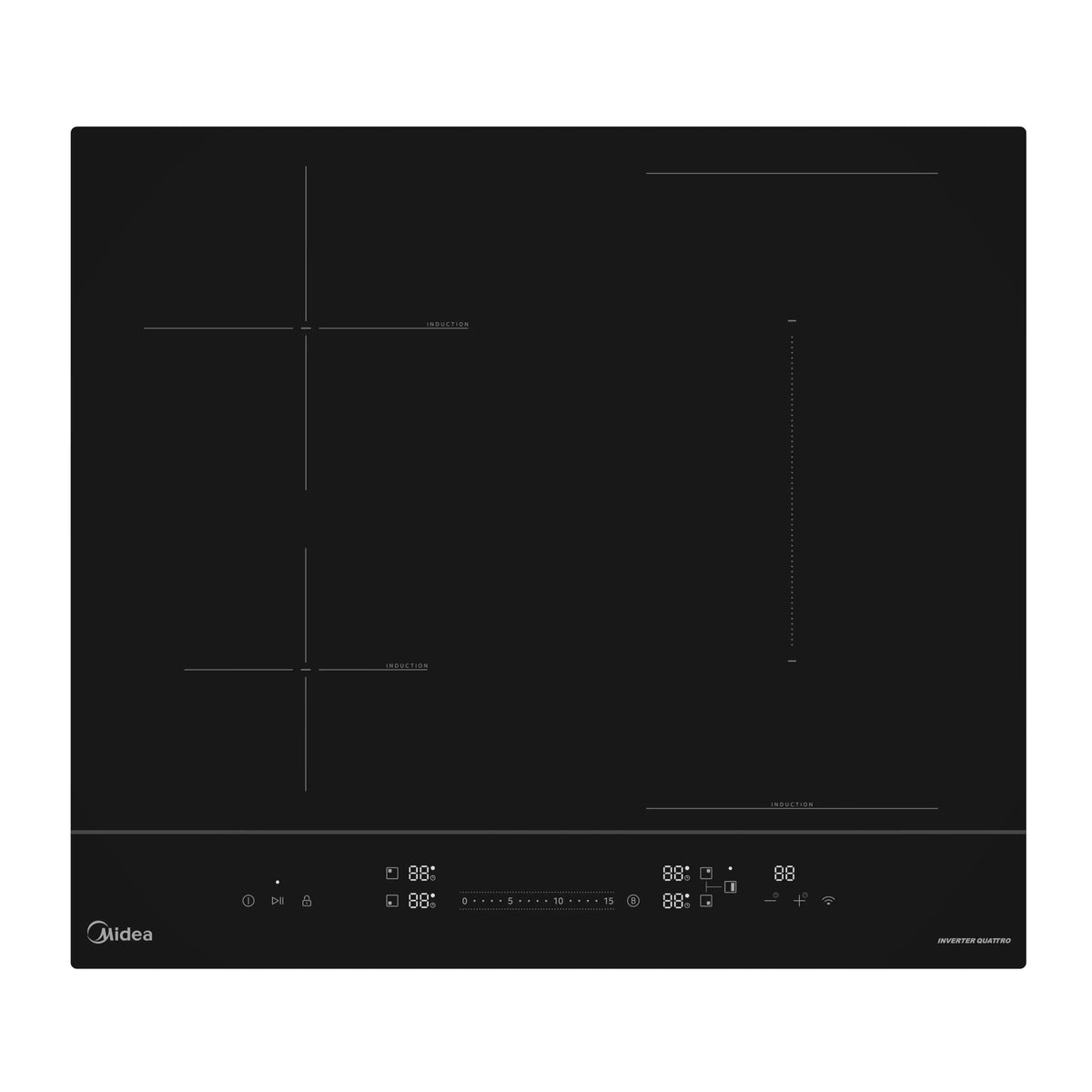 Pianurë inkaso Midea MIH744BE325GKD Induksion