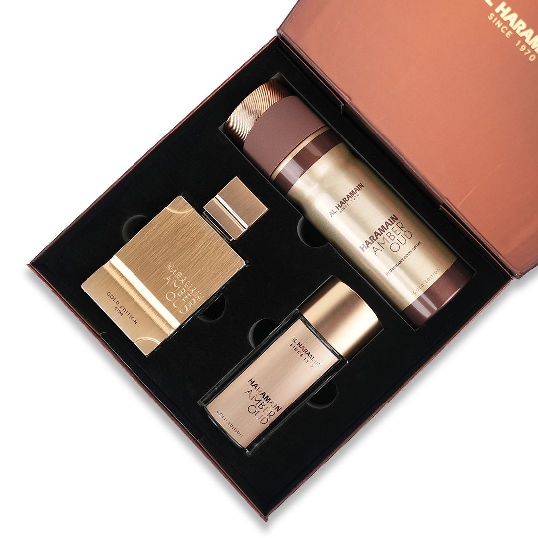 Haramain Amber Oud Gold Edition Gift Set Al Haramain