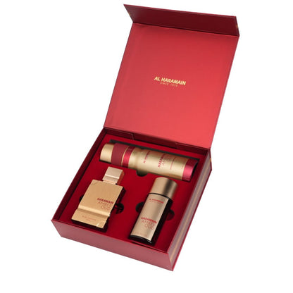 Haramain Amber Oud Ruby Edition Perfume Gift Set Al Haramain
