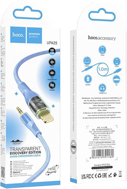 Kabllo Adaptor AUX To iPhone UPA25 Transparent