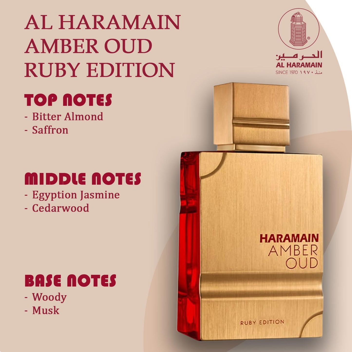 Al Haramain Amber Oud Ruby Eau De Parfum for Unisex Al Haramain