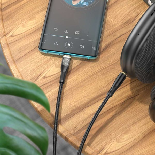Kabllo Adaptor AUX To USB-C UPA25 Transparent