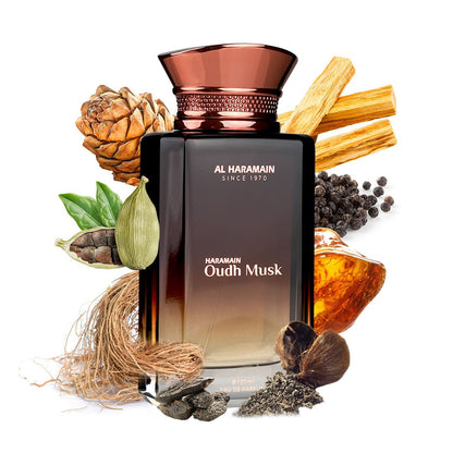 Haramain Oudh Musk, 100ml, Eau De Parfum Al Haramain