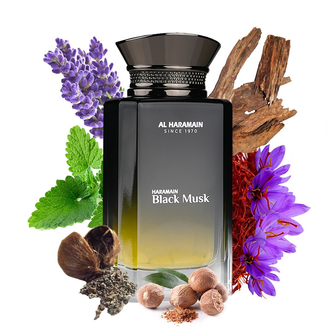 Haramain Black Musk, 100ml, Eau De Parfum Al Haramain