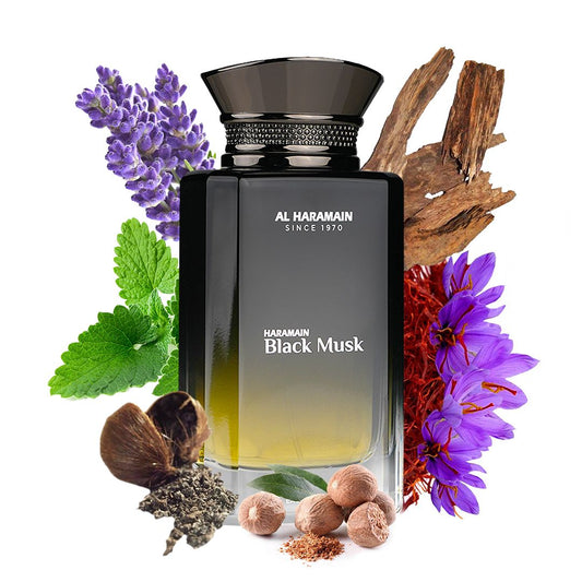 Haramain Black Musk, 100ml, Eau De Parfum Al Haramain