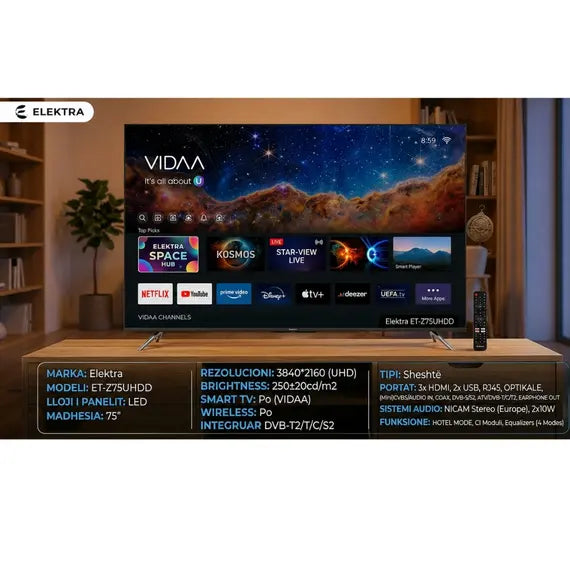 TV 75 Elektra ET-Z75UHDD