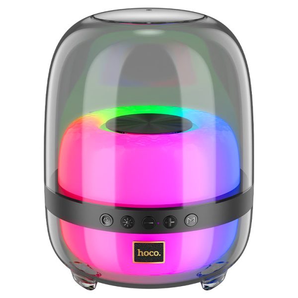 HOCO BS58 Bokse Wireless Bluetooth me Drita RGB (Crystal Speaker)