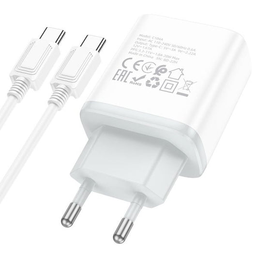 Set Karikues C104 Me Kabllo (USB-C To USB-C)