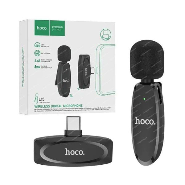 Mikrofon Wireless Hoco L15 USB-C Crystal lavalier