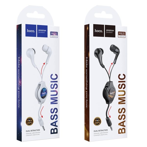 Kufje Me Kabllo AUX M68 Easy Clip