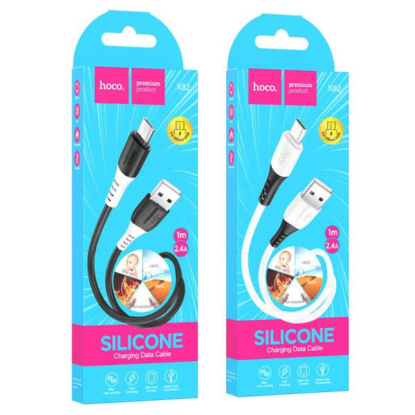 Kabllo Karikimi për Micro-USB X82 silicone