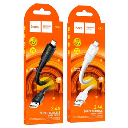 Kabllo Karikimi USB-A to Micro-USB X84 Solid – Hoco Albania