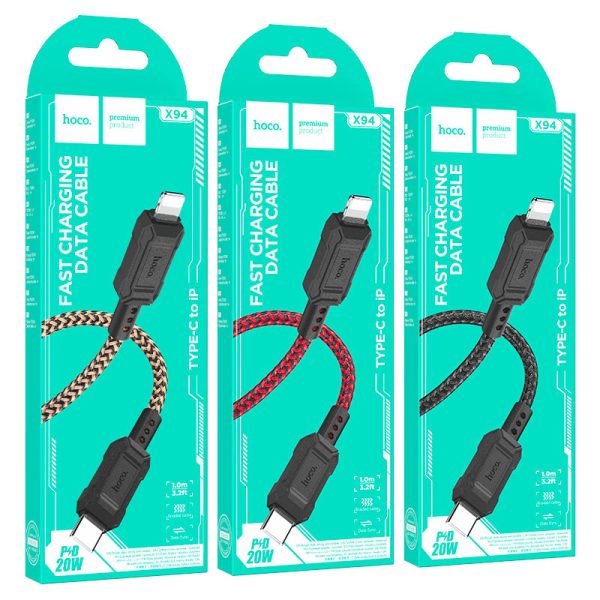 Kabllo Karikimi për iPhone Fast Charging X94 Leader