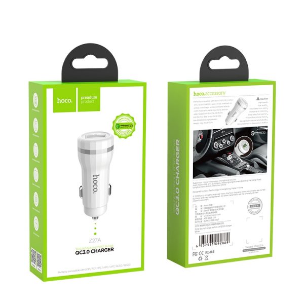 Adaptor Makine Single Port QC3.0 Fast Charge Z27A